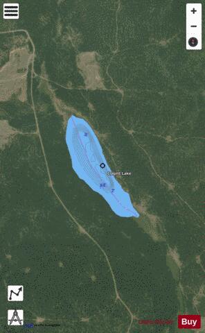 Colpitt Lake depth contour Map - i-Boating App - Satellite
