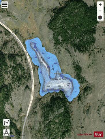 Courtney Lake depth contour Map - i-Boating App - Satellite