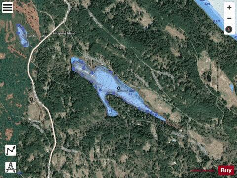 Cusheon Lake depth contour Map - i-Boating App - Satellite
