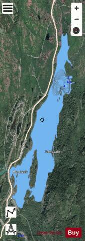 Daisy Lake depth contour Map - i-Boating App - Satellite