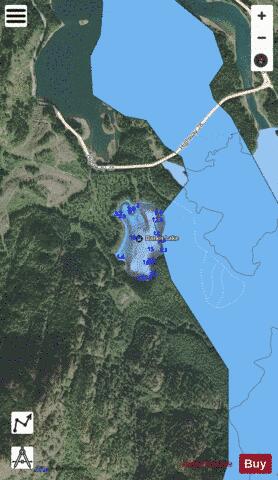 Darkis Lake depth contour Map - i-Boating App - Satellite
