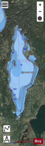 Dester Lake depth contour Map - i-Boating App - Satellite