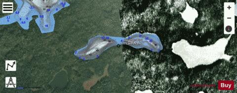 Dina Lake #6 depth contour Map - i-Boating App - Satellite