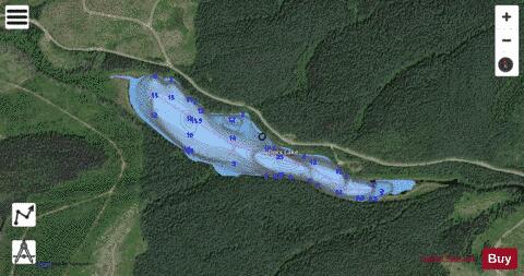 Docs Lake depth contour Map - i-Boating App - Satellite
