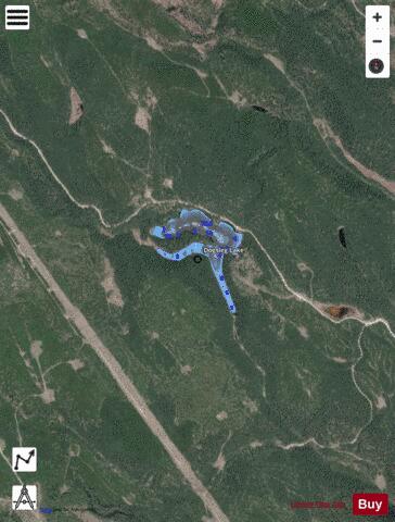 Dogsleg Lake depth contour Map - i-Boating App - Satellite