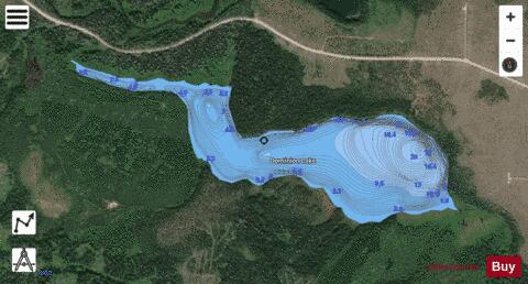 Dominion Lake depth contour Map - i-Boating App - Satellite