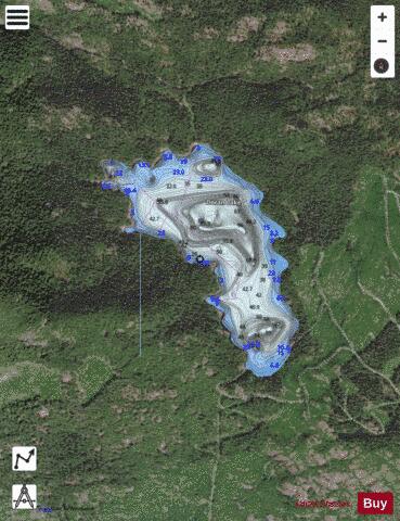 Doran Lake depth contour Map - i-Boating App - Satellite