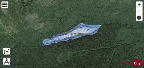 Doreen Lake depth contour Map - i-Boating App - Satellite