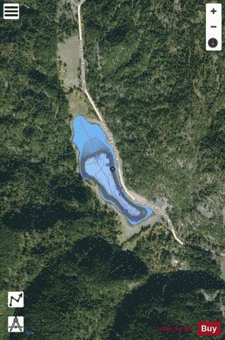 Dry Lake depth contour Map - i-Boating App - Satellite
