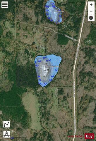 Dunalter Lake depth contour Map - i-Boating App - Satellite