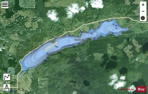 Eaglet Lake depth contour Map - i-Boating App - Satellite