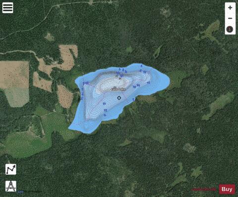 Earle Lake depth contour Map - i-Boating App - Satellite