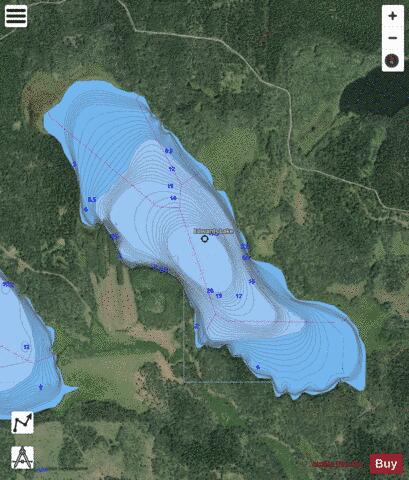 Edwards Lake depth contour Map - i-Boating App - Satellite