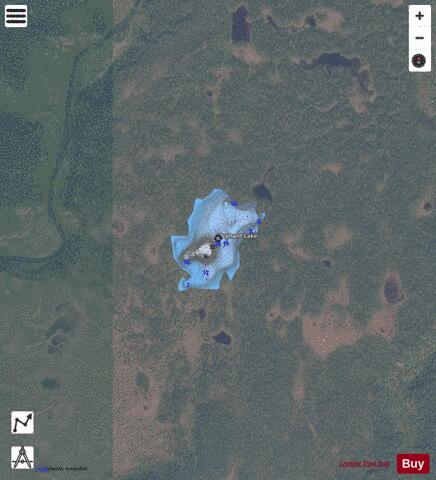 Elephant Lake depth contour Map - i-Boating App - Satellite