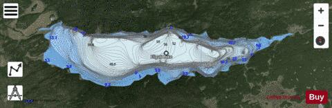Eliguk Lake depth contour Map - i-Boating App - Satellite