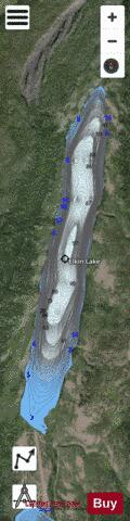 Elkin Lake depth contour Map - i-Boating App - Satellite