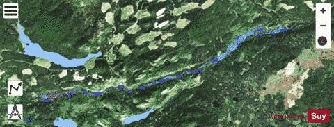 Euchiniko Lakes depth contour Map - i-Boating App - Satellite
