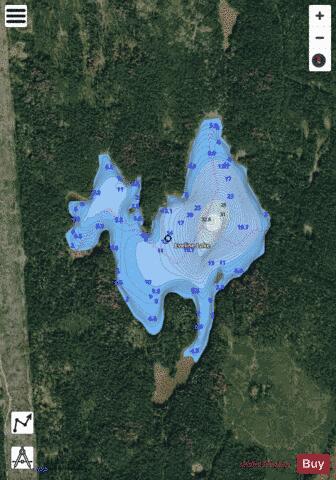 Eveline Lake depth contour Map - i-Boating App - Satellite