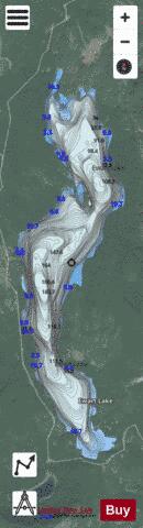 Ewart Lake depth contour Map - i-Boating App - Satellite