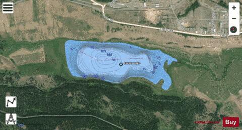 Exeter Lake depth contour Map - i-Boating App - Satellite