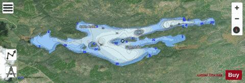 Finger Lake depth contour Map - i-Boating App - Satellite