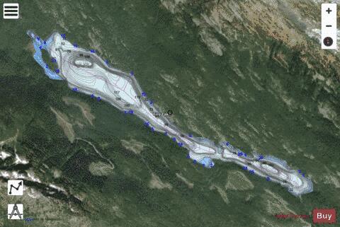 Fire Lake depth contour Map - i-Boating App - Satellite