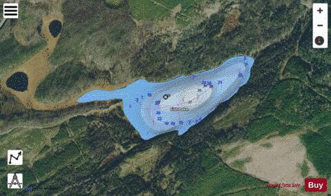 Fish Lake no. 6 depth contour Map - i-Boating App - Satellite