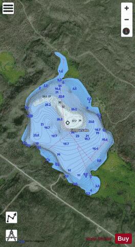 Fishpot Lake depth contour Map - i-Boating App - Satellite