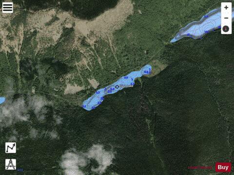 Flash Lake depth contour Map - i-Boating App - Satellite