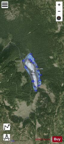 Flora Lake depth contour Map - i-Boating App - Satellite