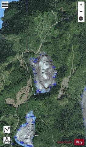 Florence Lake depth contour Map - i-Boating App - Satellite