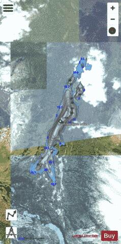 Fredrikson Lake depth contour Map - i-Boating App - Satellite