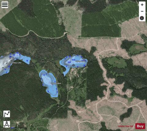 Friday Lake depth contour Map - i-Boating App - Satellite