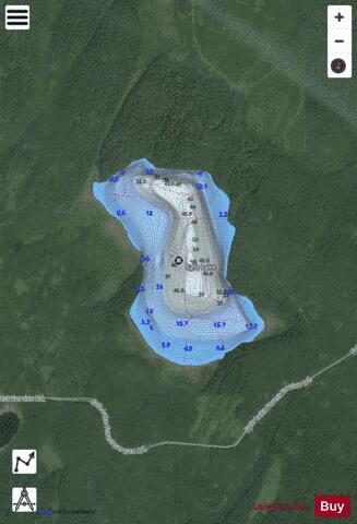 Fyfe Lake depth contour Map - i-Boating App - Satellite