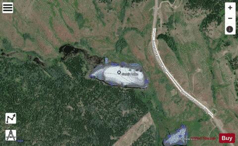 Garcia Lake depth contour Map - i-Boating App - Satellite