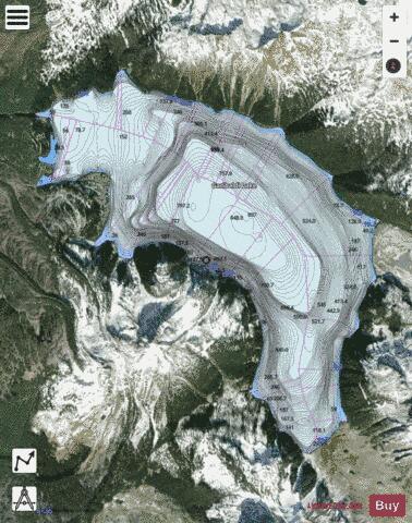 Garibaldi Lake depth contour Map - i-Boating App - Satellite