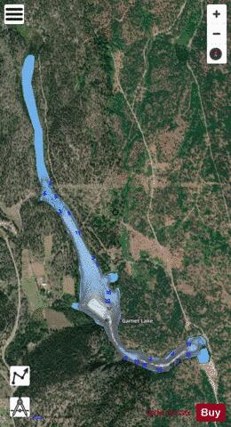 Garnet Valley Dam depth contour Map - i-Boating App - Satellite