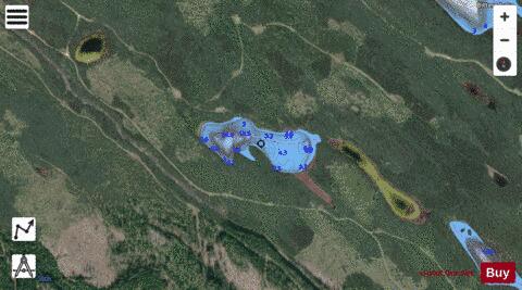 Gavia Lake #1 depth contour Map - i-Boating App - Satellite