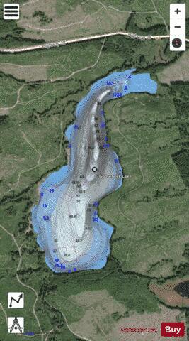 Gooseneck Lake depth contour Map - i-Boating App - Satellite