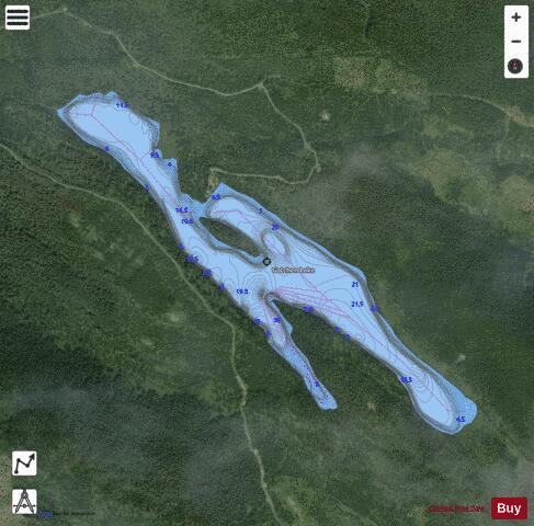 Gotchen Lake depth contour Map - i-Boating App - Satellite