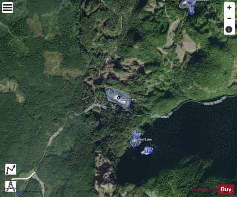 Grace Lake depth contour Map - i-Boating App - Satellite
