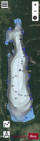 Grave Lake depth contour Map - i-Boating App - Satellite