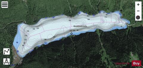 Greenbush Lake depth contour Map - i-Boating App - Satellite
