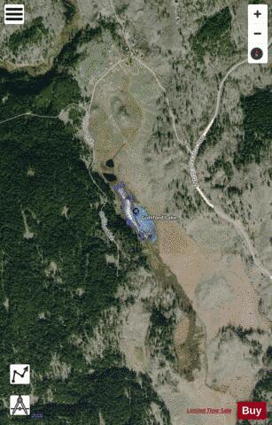 Gulliford Lake depth contour Map - i-Boating App - Satellite