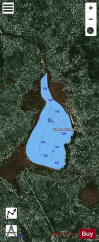 Hambrook Lake depth contour Map - i-Boating App - Satellite