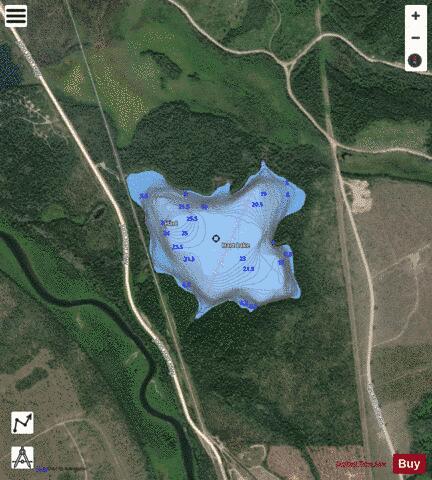 Hart Lake depth contour Map - i-Boating App - Satellite