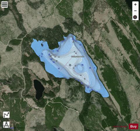 Hatheume Lake depth contour Map - i-Boating App - Satellite