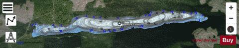 Helene Lake depth contour Map - i-Boating App - Satellite
