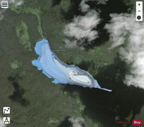 Henrietta Lake depth contour Map - i-Boating App - Satellite