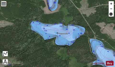 Hewson Lake depth contour Map - i-Boating App - Satellite